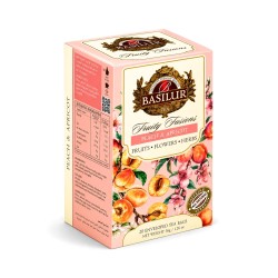 BASILUR Fruit Infusions Without Hibiscus Peach & Apricot 20x1,8 g