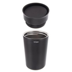 Nerezový termohrnček na kávu a čaj čierny 350 ml
