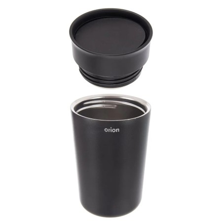 Nerezový termohrnček na kávu a čaj čierny 350 ml
