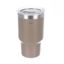 Nerezový termohrnček na kávu a čaj hnedý 380 ml