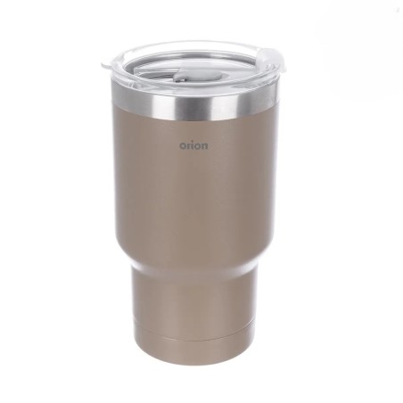 Nerezový termohrnček na kávu a čaj hnedý 380 ml