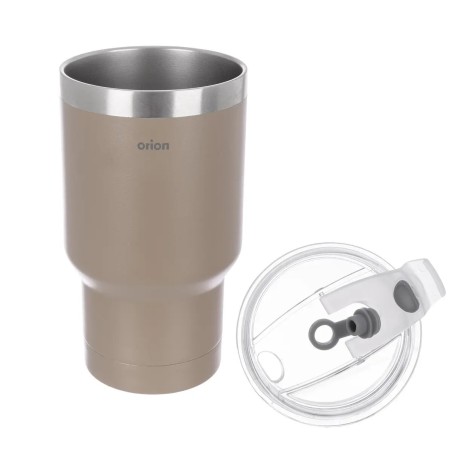 Nerezový termohrnček na kávu a čaj hnedý 380 ml