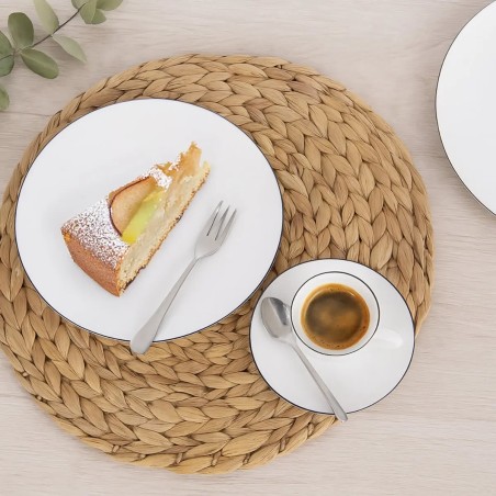 Porcelánové šálky na espresso s podšálkou (Sada 2 ks, 100 ml)