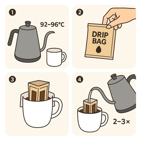 Take Drip filtračné vrecúška Ranná káva 5 ks