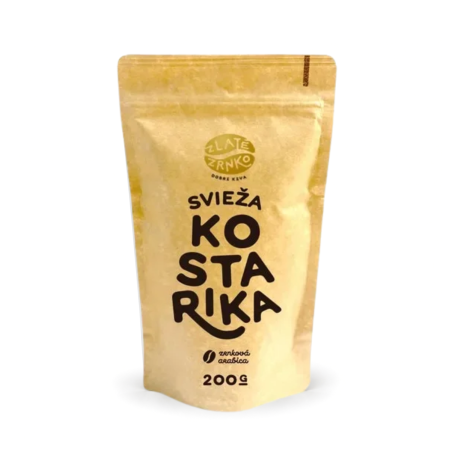 Zlaté zrnko Kostarika zrnková káva 200 g