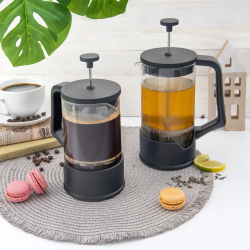 French press kanvica na kávu a čaj nerezová 400 ml
