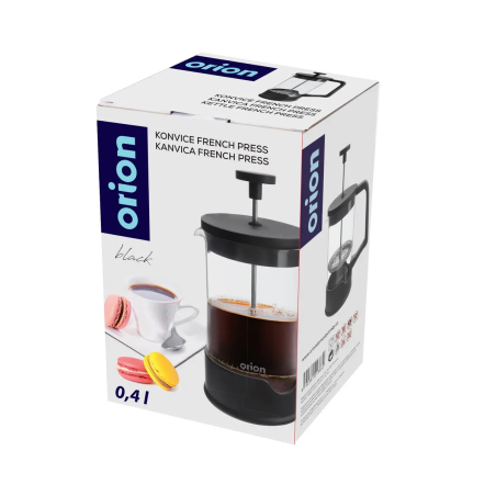 French press kanvica na kávu a čaj nerezová 400 ml