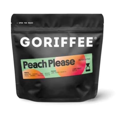 Goriffee Peach Please filter blend zrnková káva 250 g