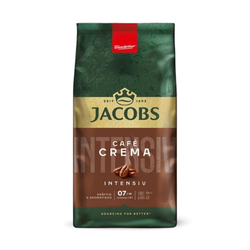 Jacobs Caffé Crema Intensiv zrnková káva 1 kg