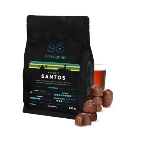 Aromaniac Brazília Santos zrnková káva 250 g