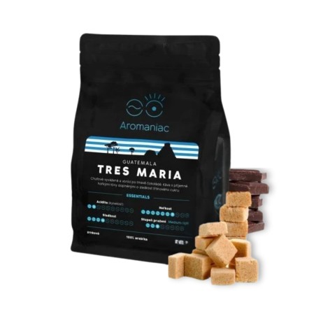 Aromaniac Guatemala Tres Maria zrnková káva 250 g
