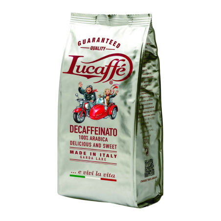 Lucaffé Decaffeinato nízkokofeinová zrnková káva 700 g