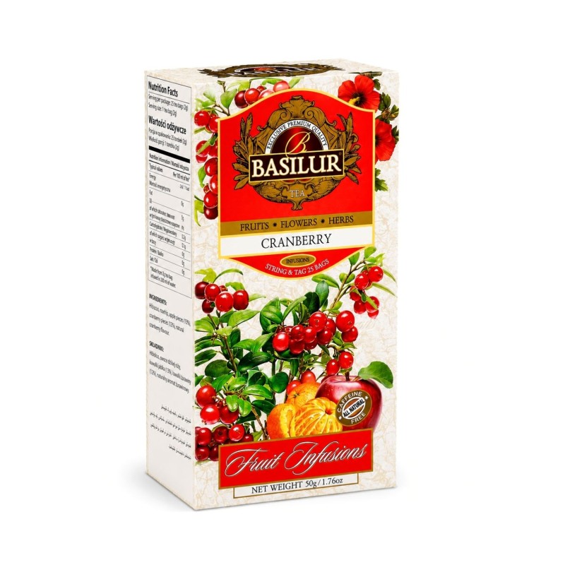 BASILUR Fruit Cranberry 25x2 g