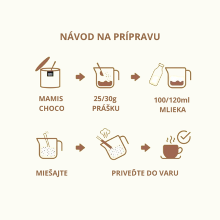 Mamis Choco Bianco čokoláda v prášku 250 g